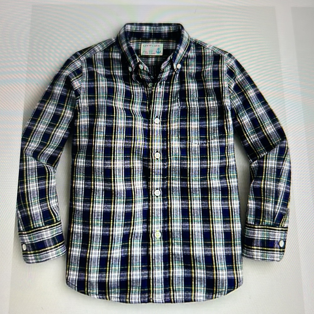 J. Crew Plaid Shirt, 4-5T (X-small)